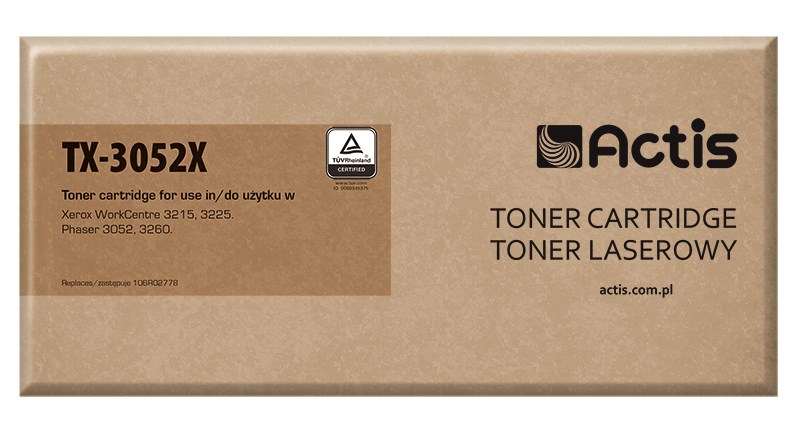 Actis TX-3052X toner (replacement for Xerox 106R02778; Standard; 3000 pages; black) Actis TX-3052X toner (replacement for Xerox 106R02778; Standard; 3000 pages; black)