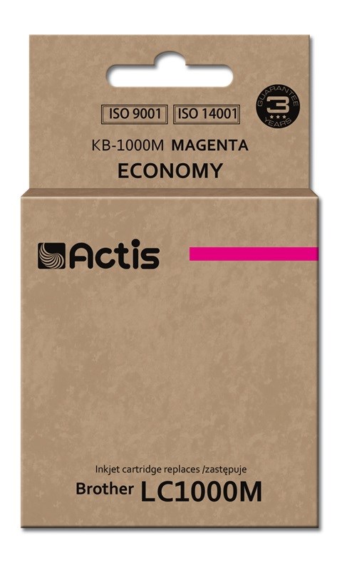 Actis KB-1000M Ink (replacement for Brother LC1000M/LC970M; Standard; 36 ml; magenta) Actis KB-1000M Ink (replacement for Brother LC1000M/LC970M; Standard; 36 ml; magenta)