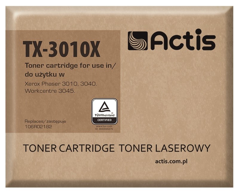 Actis TX-3010X Toner (replacement for Xerox 106R02182; Standard; 2300 pages; black) Actis TX-3010X Toner (replacement for Xerox 106R02182; Standard; 2300 pages; black)