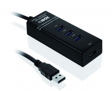 iBox IUH3FB interface hub 5000 Mbit/s Black iBox IUH3FB interface hub 5000 Mbit/s Black