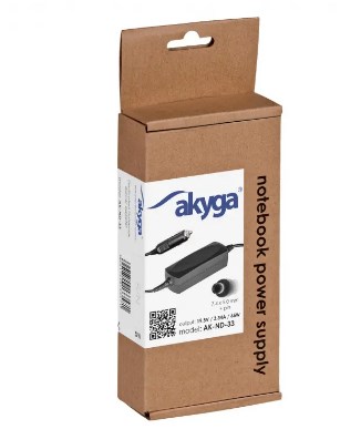 Akyga AK-ND-33 power adapter/inverter Auto 65 W Black Akyga AK-ND-33 power adapter/inverter Auto 65 W Black