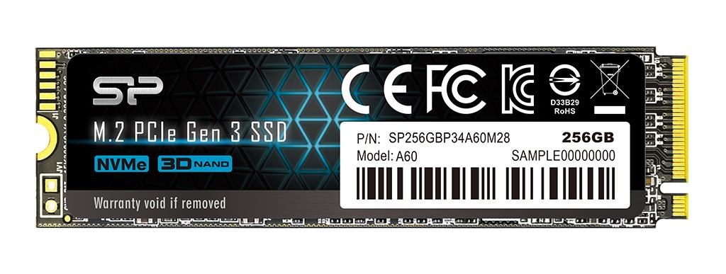 Silicon Power P34A60 M.2 256 GB PCI Express SLC NVMe Silicon Power P34A60 M.2 256 GB PCI Express SLC NVMe