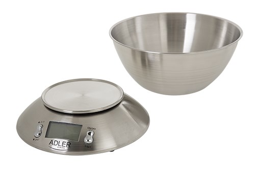 Adler AD 3134 Electronic kitchen scale Stainless steel Round Adler AD 3134 Electronic kitchen scale Stainless steel Round