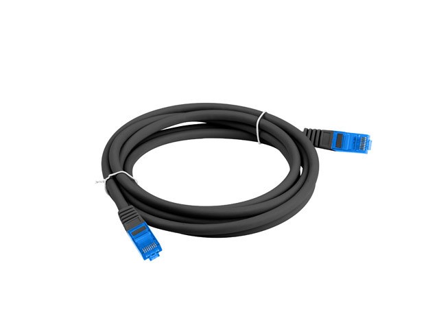 LANBERG PATCHCORD S/FTP CAT.6A 2M BLACK LSZH LANBERG PATCHCORD S/FTP CAT.6A 2M BLACK LSZH
