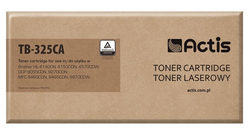 Actis TB-325CA Toner (replacement for Brother TN-325C; Standard; 3500 pages; cyan) Actis TB-325CA Toner (replacement for Brother TN-325C; Standard; 3500 pages; cyan)