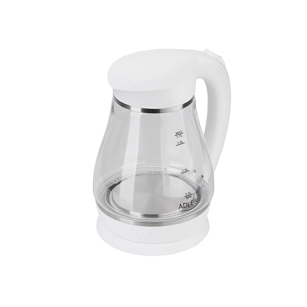 Adler AD 1274 B electric kettle 1.7 L White,Transparent 2200 W Adler AD 1274 B electric kettle 1.7 L White,Transparent 2200 W
