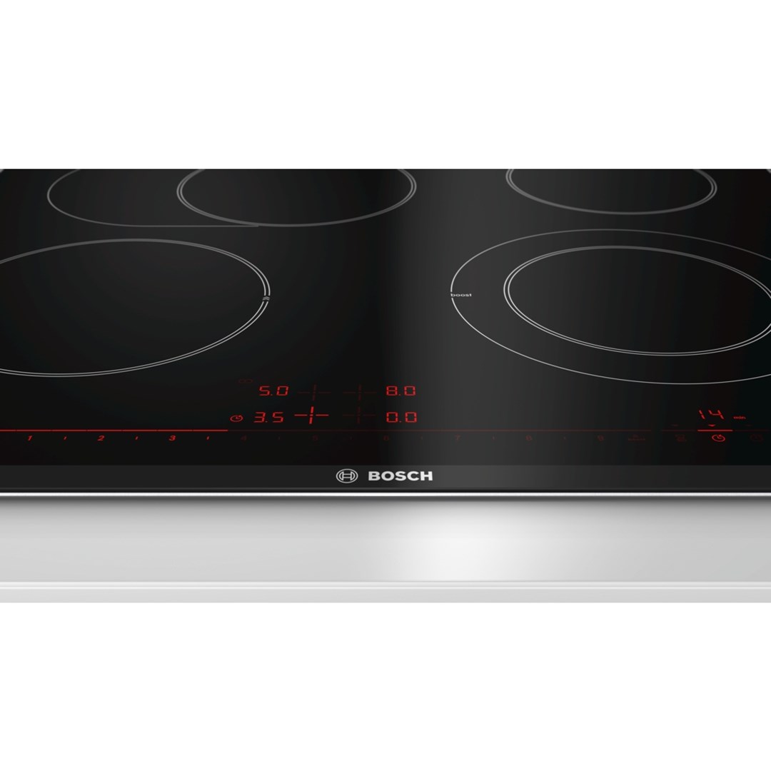 Bosch Serie 8 PKN675DP1D hob Black, Stainless steel Built-in Ceramic 4 zone(s) Bosch Serie 8 PKN675DP1D hob Black, Stainless steel Built-in Ceramic 4 zone(s)