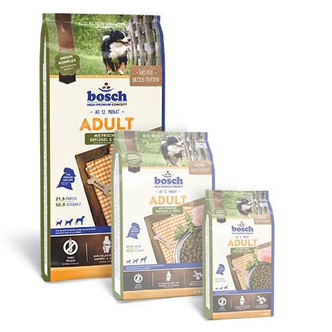 Bosch ADULT WITH FRESH POULTRY & MILLET Bosch ADULT WITH FRESH POULTRY & MILLET