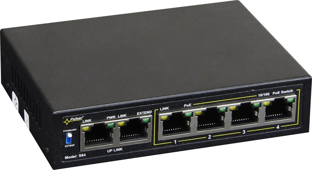 Switch POE 4+2 Pulsar S64 Switch POE 4+2 Pulsar S64