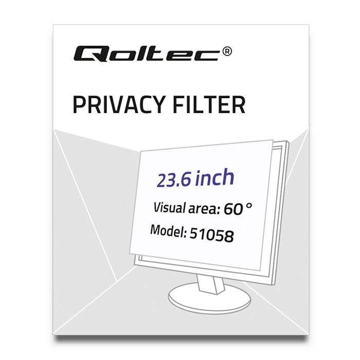 Qoltec 51058 Privacy filter 23.6" | 16:9 Qoltec 51058 Privacy filter 23.6" | 16:9