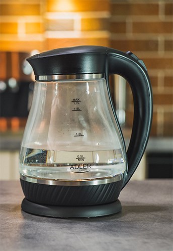 Adler AD 1274 B electric kettle 1.7 L 2200 W Black, Transparent Adler AD 1274 B electric kettle 1.7 L 2200 W Black, Transparent