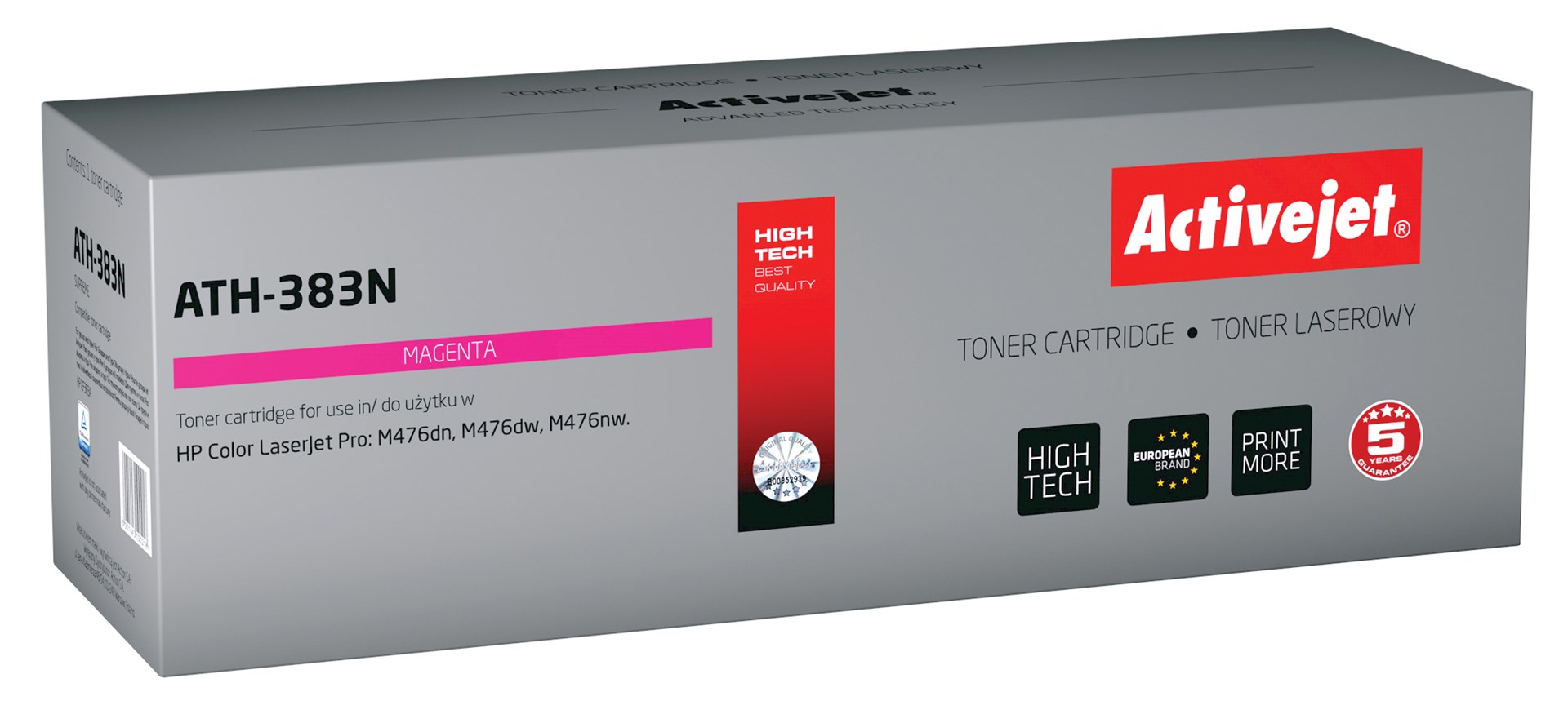 Activejet ATH-383N Toner (replacement for HP 312A CF383A; Supreme; 2700 pages; magenta) Activejet ATH-383N Toner (replacement for HP 312A CF383A; Supreme; 2700 pages; magenta)
