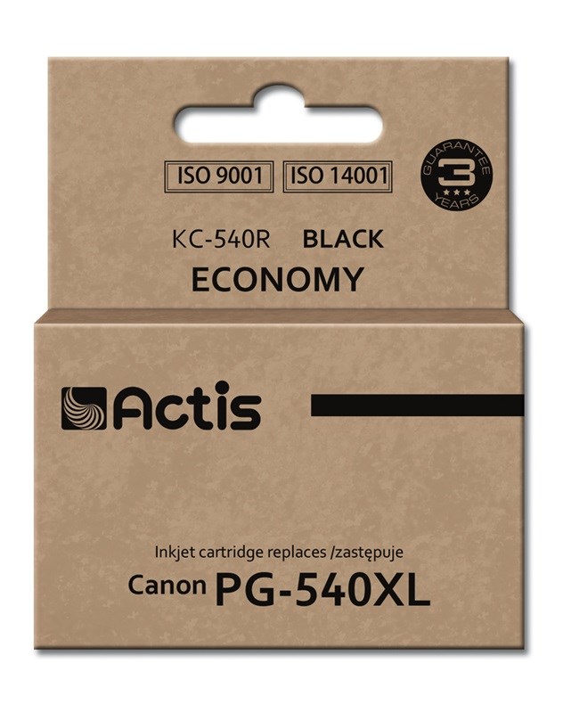 Actis KC-540R Ink (replacement for Canon PG-540XL; Standard; 22 ml; black) Actis KC-540R Ink (replacement for Canon PG-540XL; Standard; 22 ml; black)