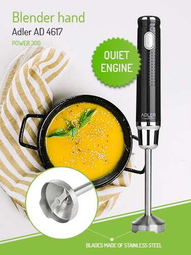 Adler AD 4617 blender Immersion blender Black,Silver 350 W Adler AD 4617 blender Immersion blender Black,Silver 350 W