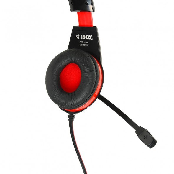 Headphones with microphone I-Box HPI 1528 MV black Headphones with microphone I-Box HPI 1528 MV black