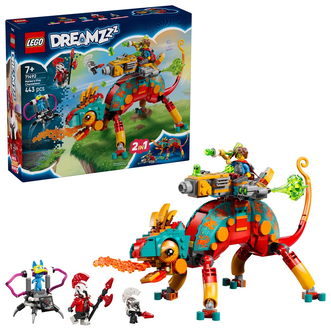 фото Блоковий конструктор LEGO Dreamzzz Вогняний хамелеон Матео (71492) 1