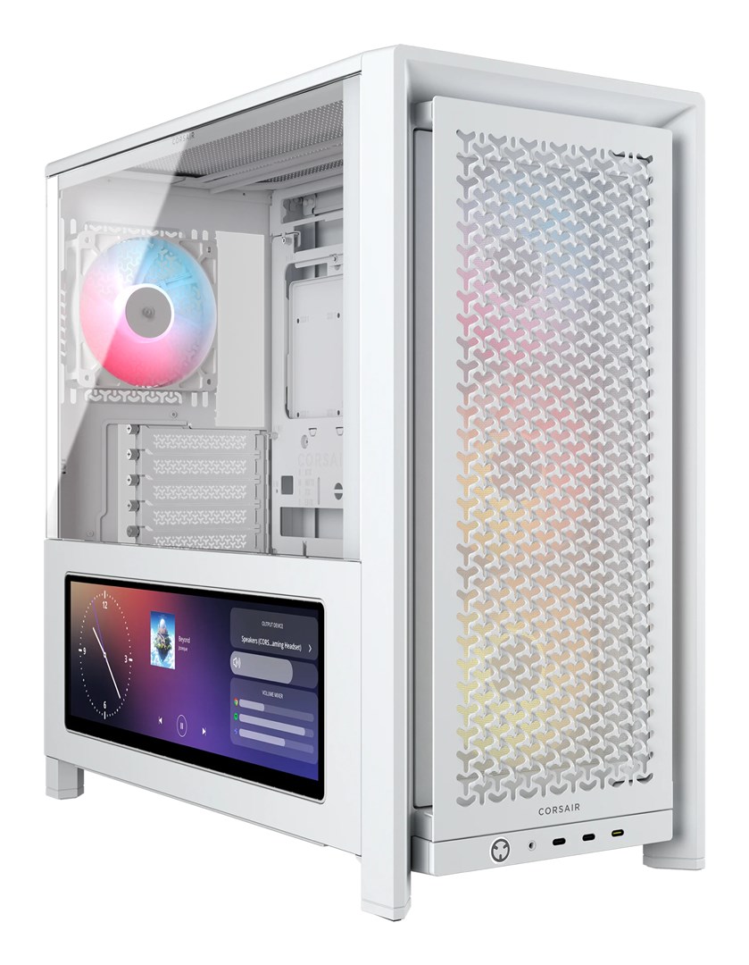 фото Корпус Corsair Frame 4000D LCD RS ARGB White (CC-9011327-WW) 1
