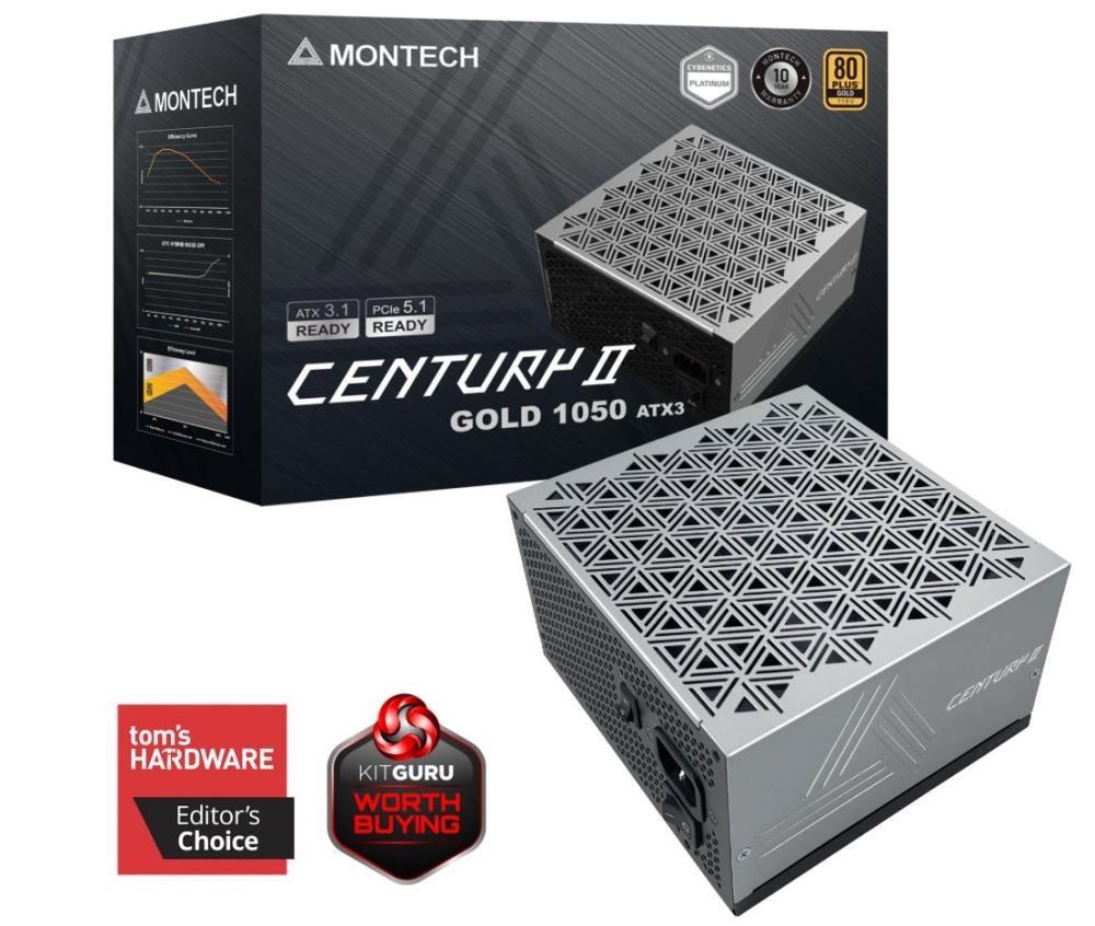 фото Блок живлення Montech Century II 1050W Silver 1