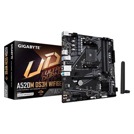фото Материнська плата Gigabyte A520M DS3H WIFI6E 1
