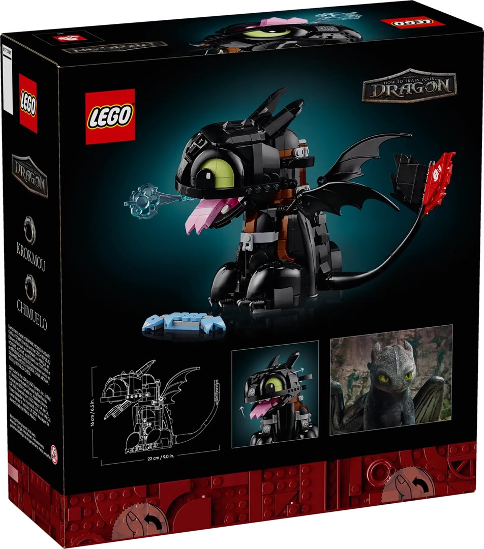 фото Блоковий конструктор LEGO Icons Як приручити дракона: Беззубик (10375) 1