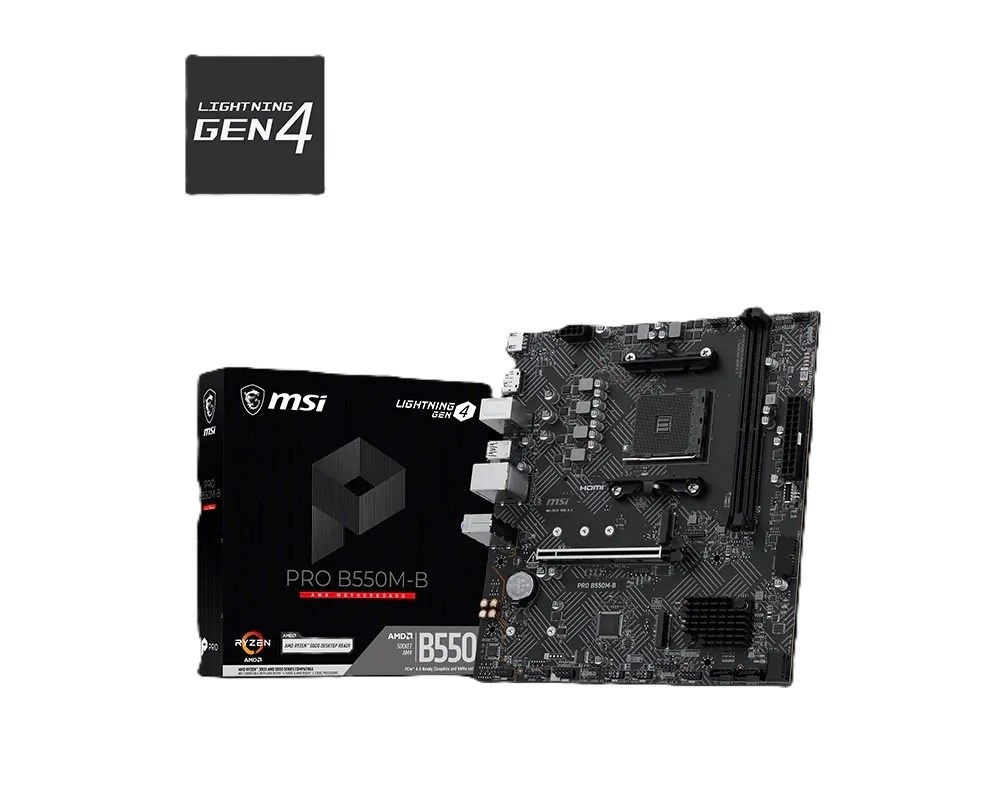 фото Материнська плата MSI Pro B550M-B 1