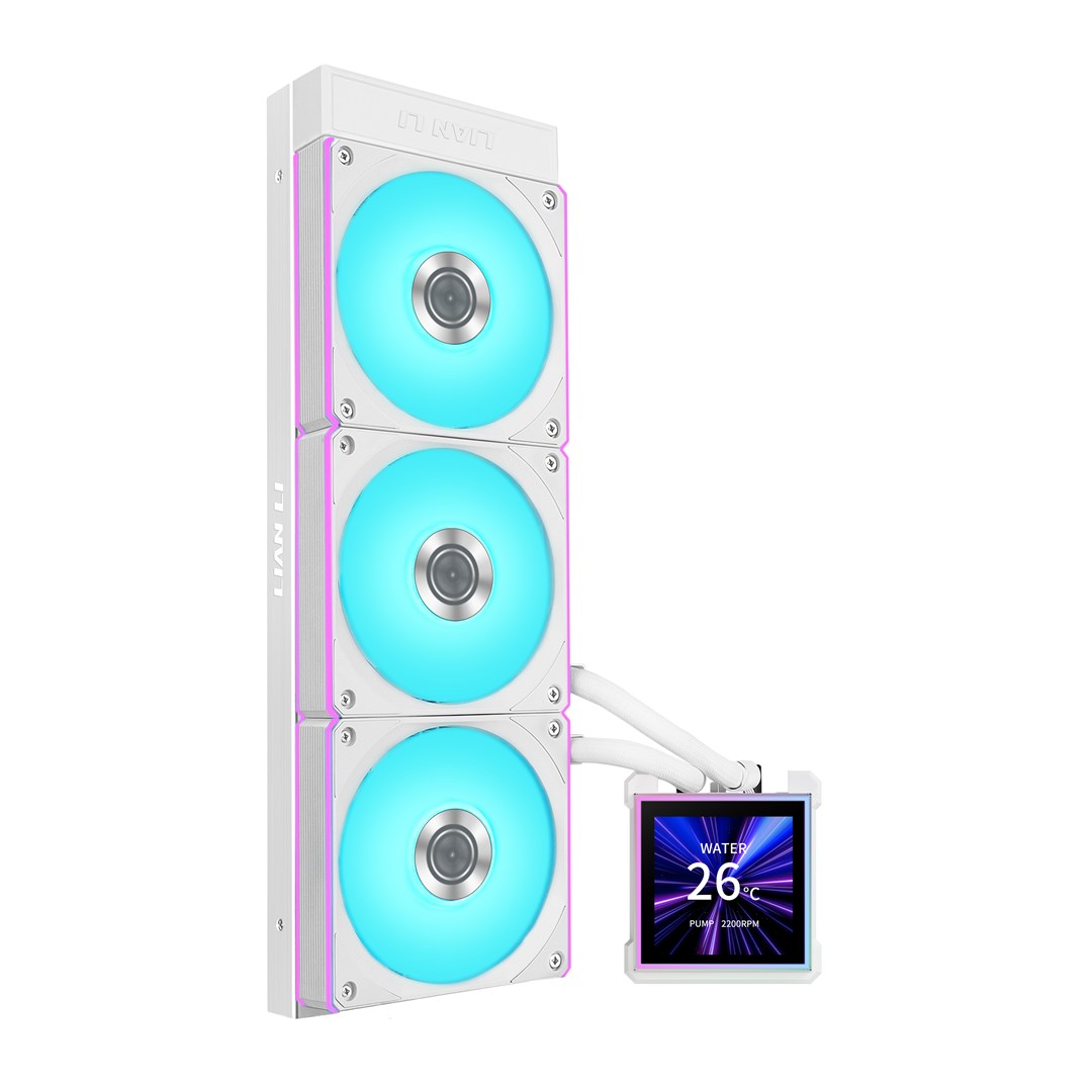 фото Водяне охолодження Lian Li HydroShift II LCD-S 360CL White (G89.GHS2LCDS36CW.00) 1