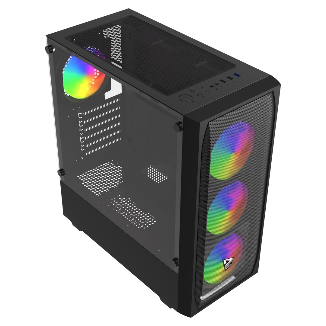 фото Корпус Savio Noctis Flow RGB X1 Black 1