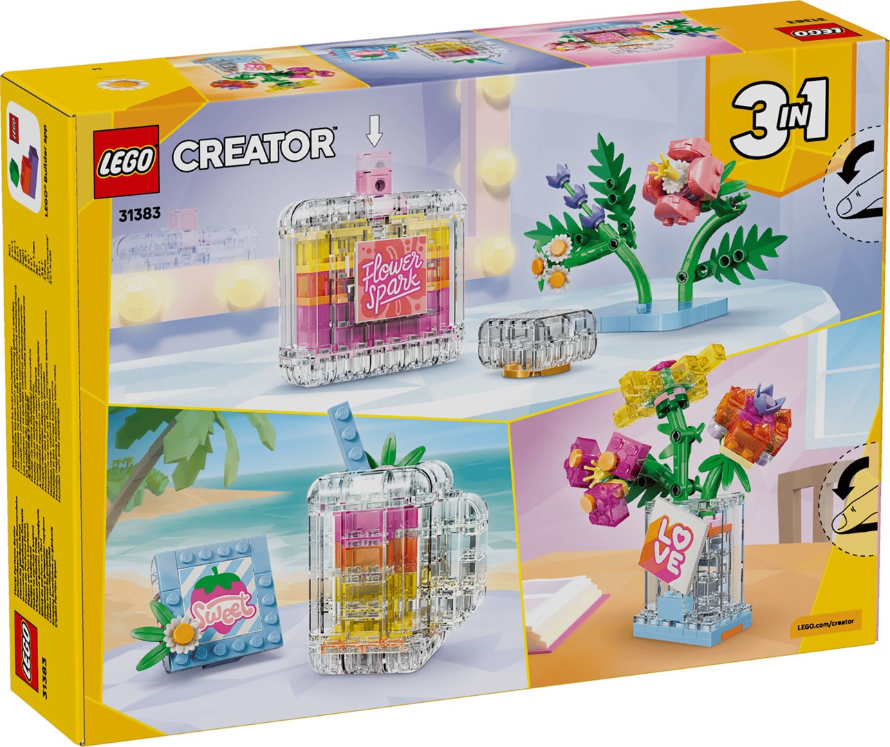 фото Блоковий конструктор LEGO Creator Флакон для парфумів із квітковим декором (31383) 1