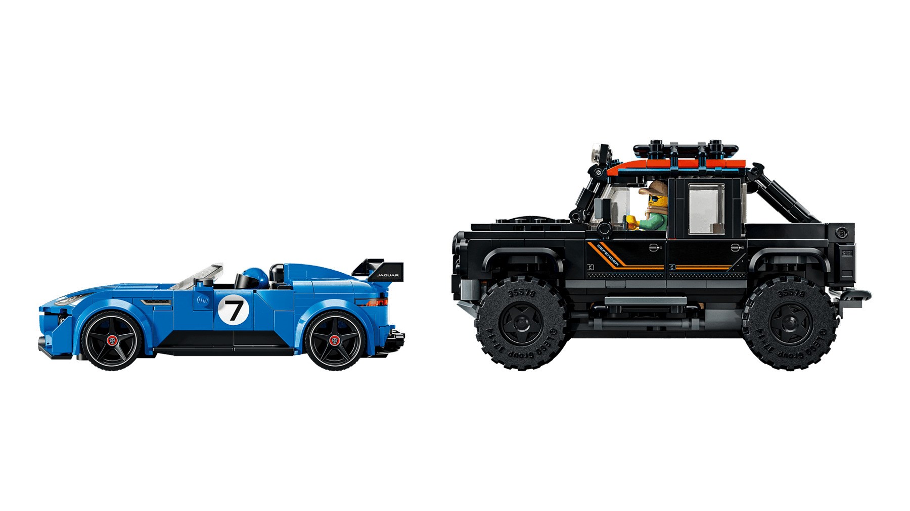 фото Авто-конструктор LEGO Speed Champions Jaguar Project 7 and Land Rover Defender (77264) 3