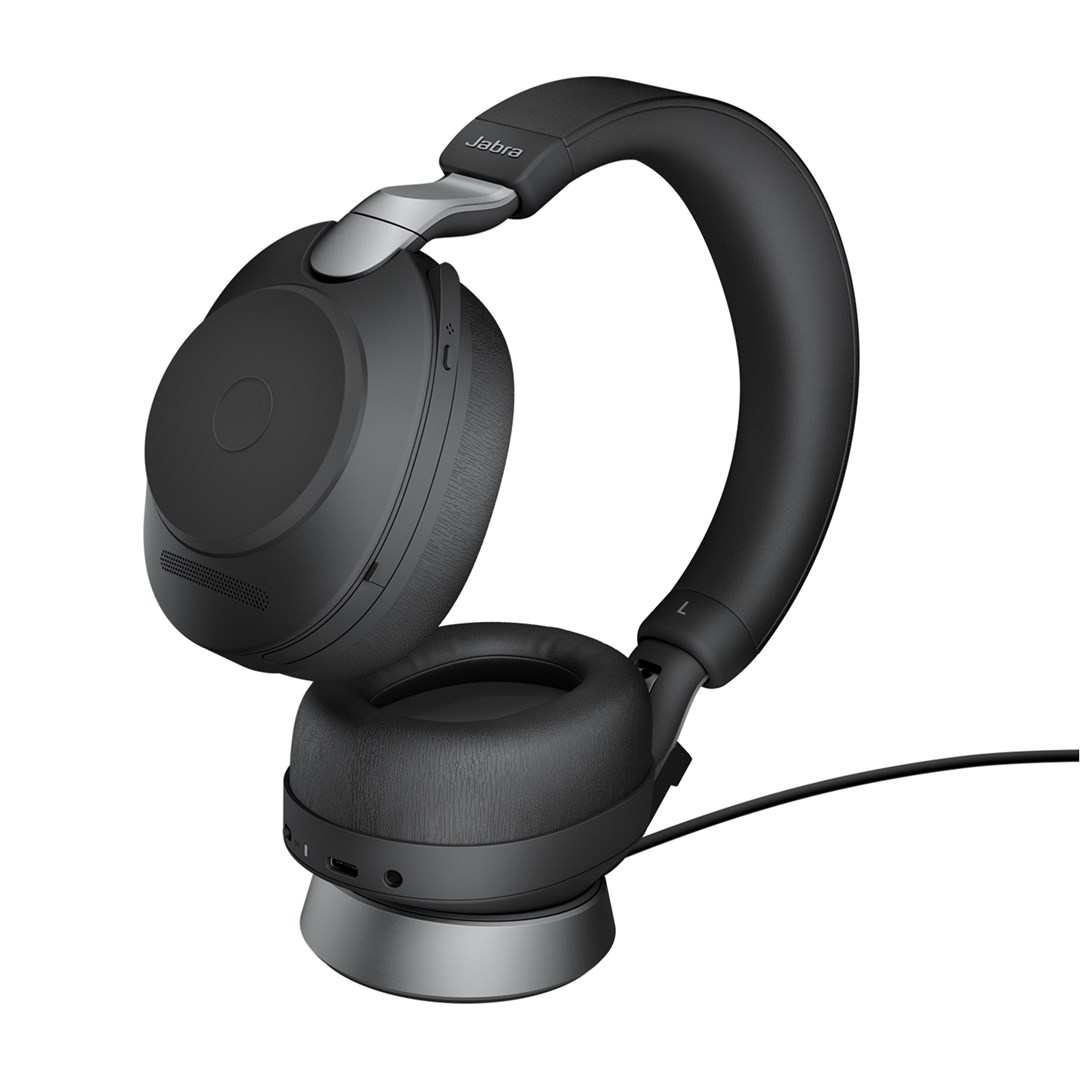 фото Навушники з мікрофоном Jabra Evolve2 85 Stereo USB-C UC with Charging Stand (28599-989-889) 2