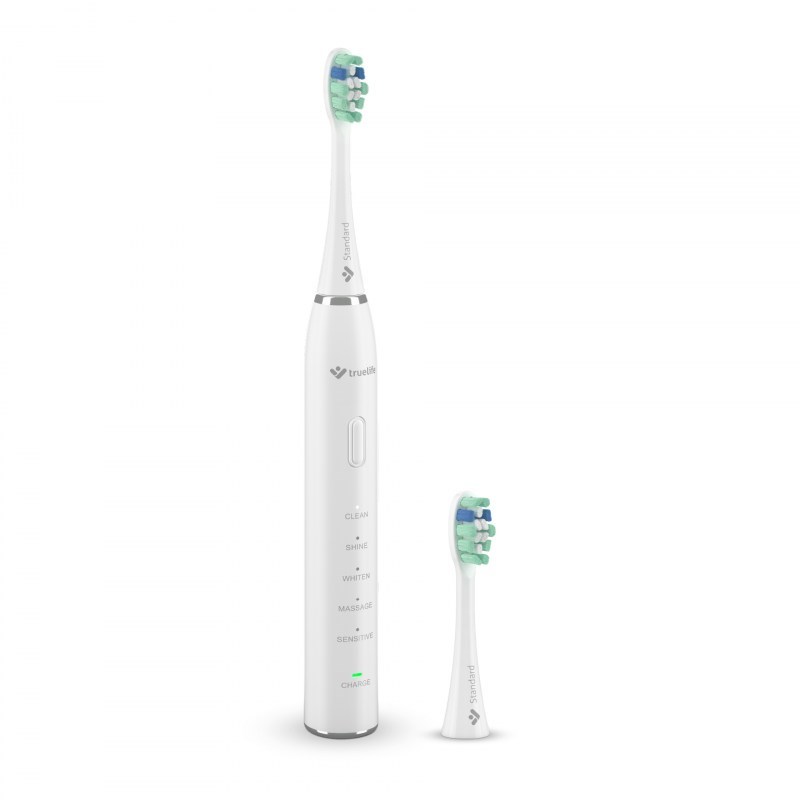 фото Набір із 2-х електричних зубних щіток Truelife SonicBrush Clean30 Duo Black/White 1