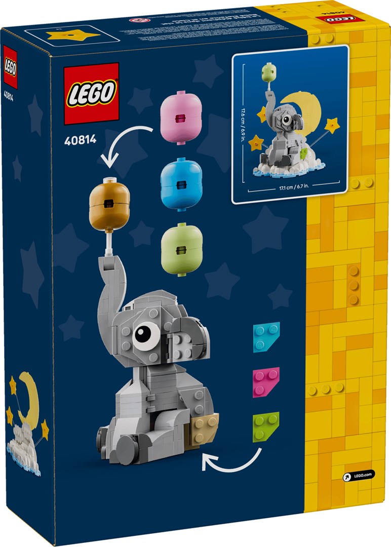 фото Блоковий конструктор LEGO Other Маленьке слоненя в небі (40814) 1