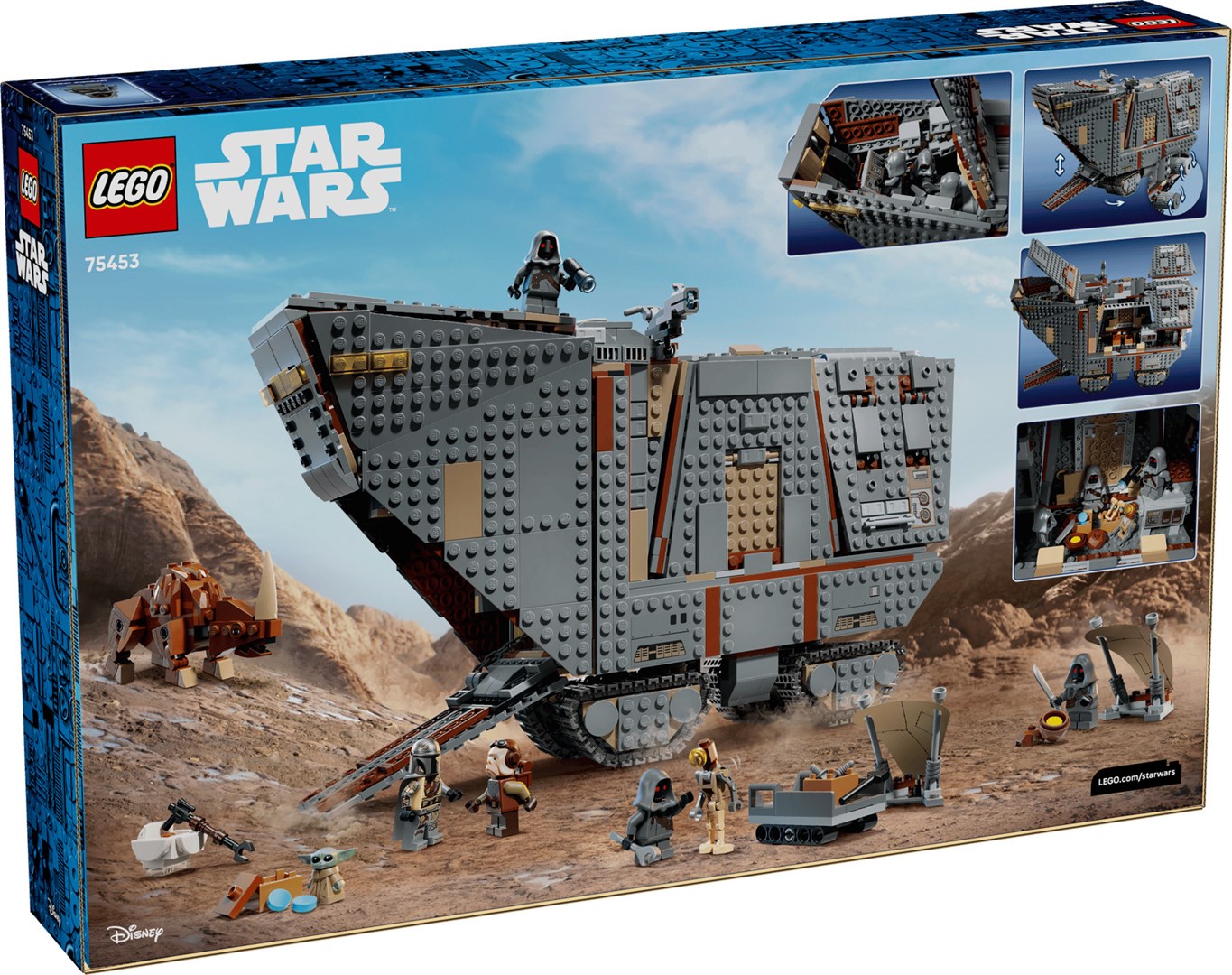 фото Блоковий конструктор LEGO Star Wars Offworld Sandcrawler and Mudhorn (75453) 1