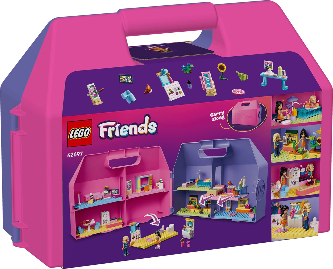 фото Блоковий конструктор LEGO Friends Ляльковий будиночок-валіза для творчої гри (42697) 1