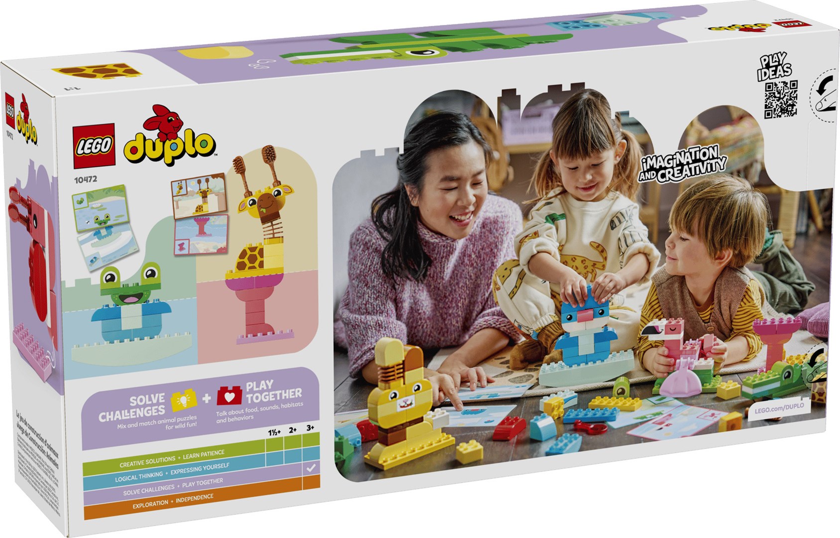 фото Блоковий конструктор LEGO Duplo Town Гра з побудови тварин (10472) 1