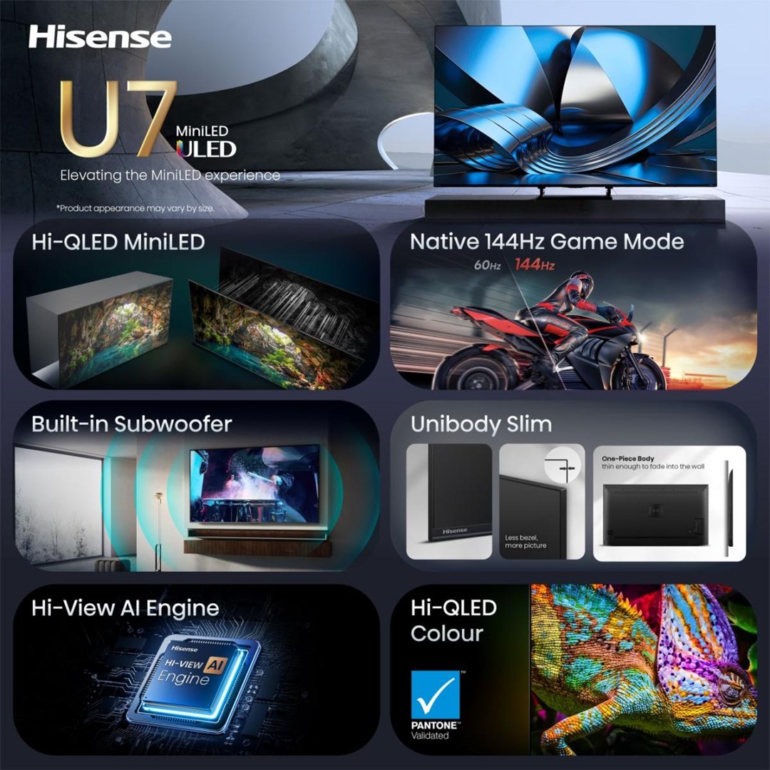 фото Телевізор Hisense 55U7SE 2