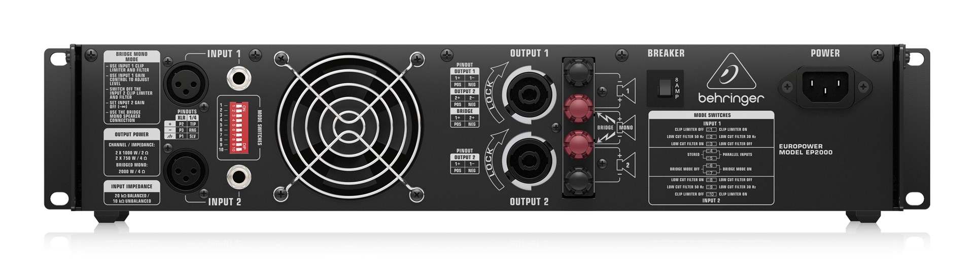 фото Підсилювач потужності Behringer EP2000 3