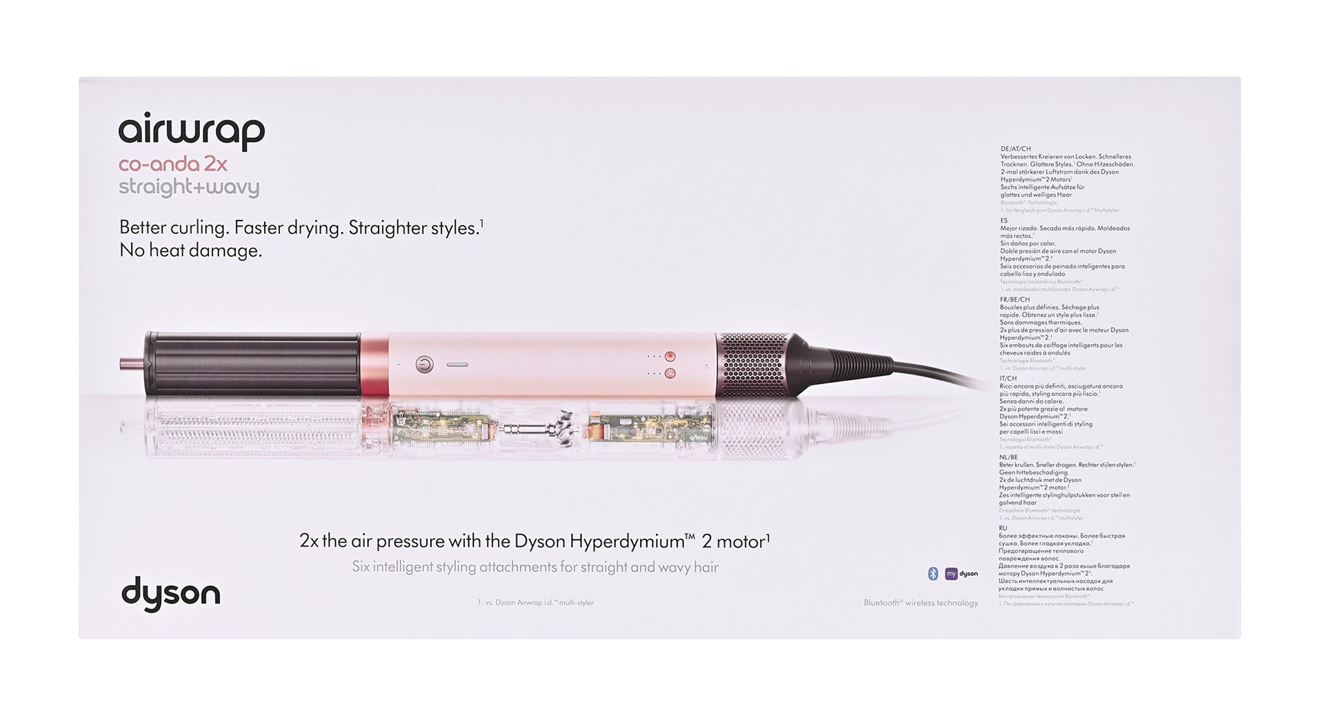 фото Мультистайлер Dyson Airwrap Coanda 2x Multi-styler & Dryer Straight to Wavy Ceramic Pink/Rose Gold (598757-01)