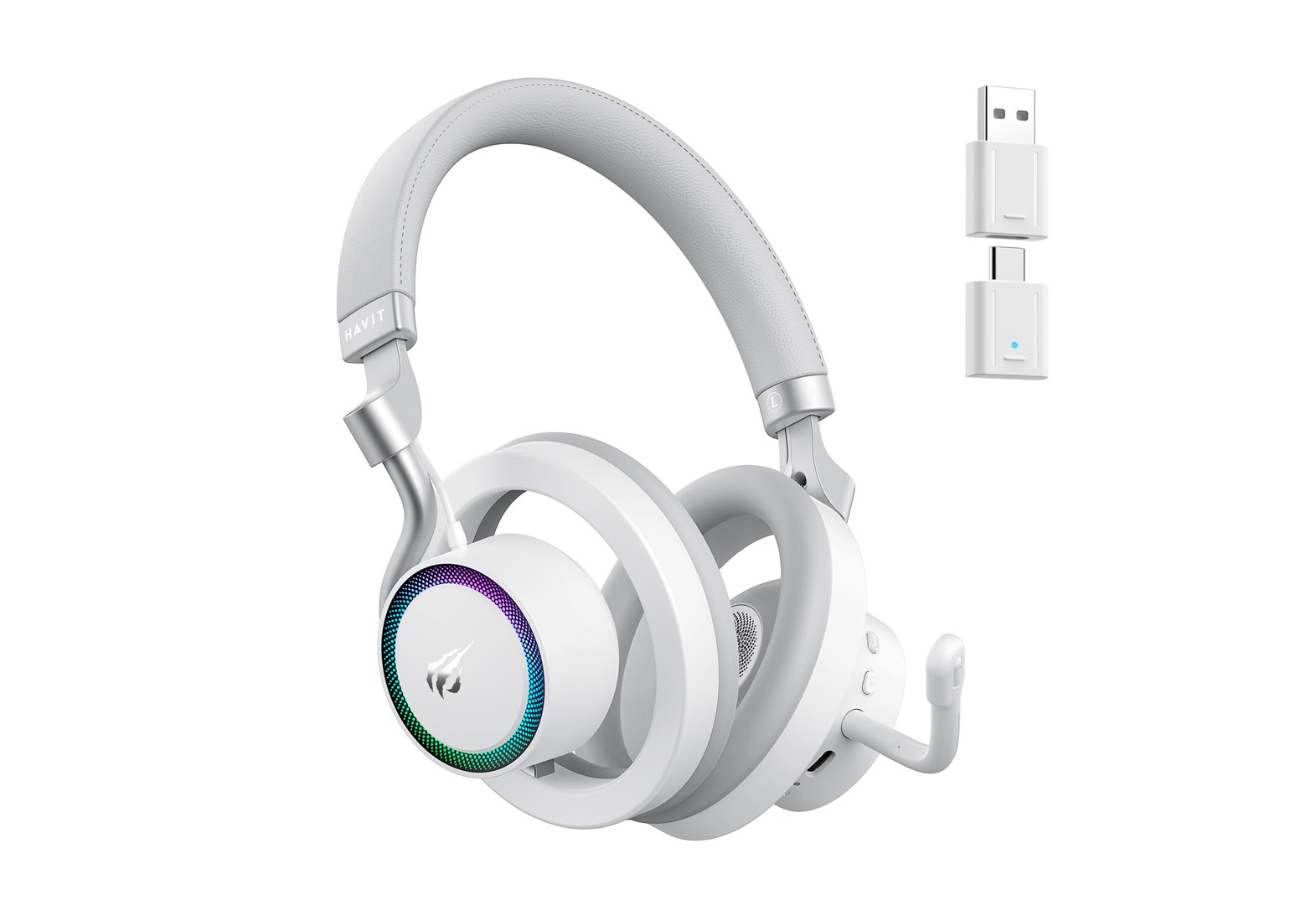 фото Навушники з мікрофоном Havit Fuxi-H8 White 1