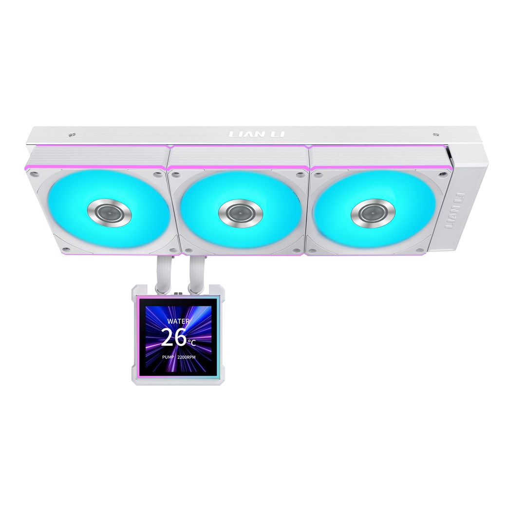 фото Водяне охолодження Lian Li HydroShift II LCD-S 360CL White (G89.GHS2LCDS36CW.00) 2