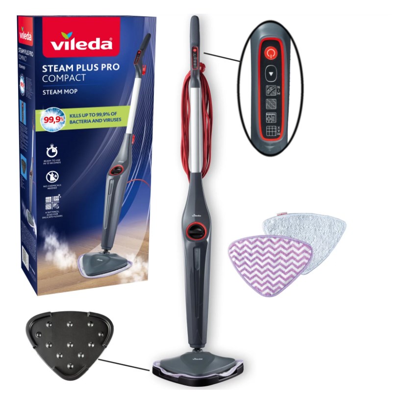 фото Парова швабра Vileda Steam Plus Pro (180839) 1