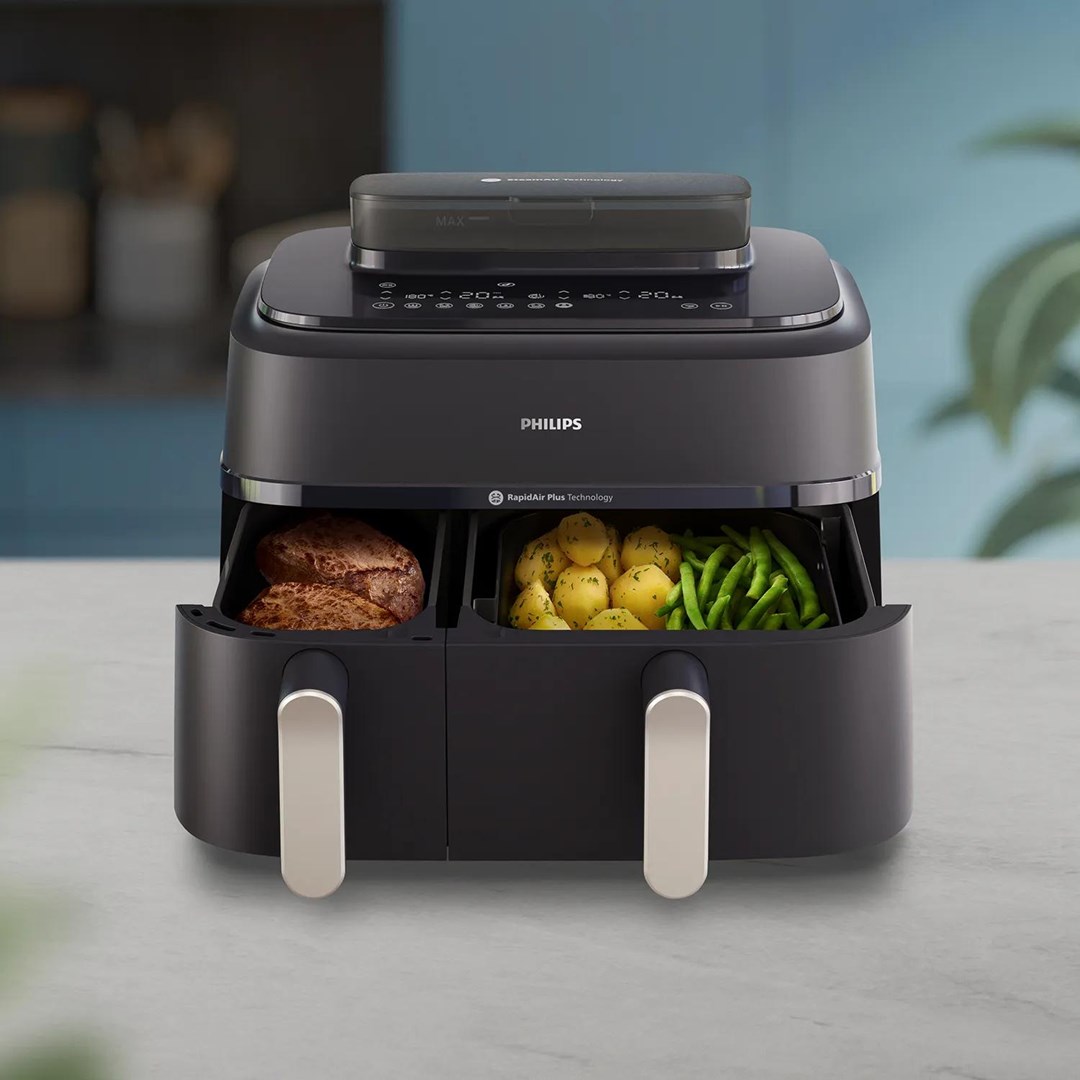 фото Мультипіч Philips Dual Basket Airfryer 5000 Series NA551/00 1