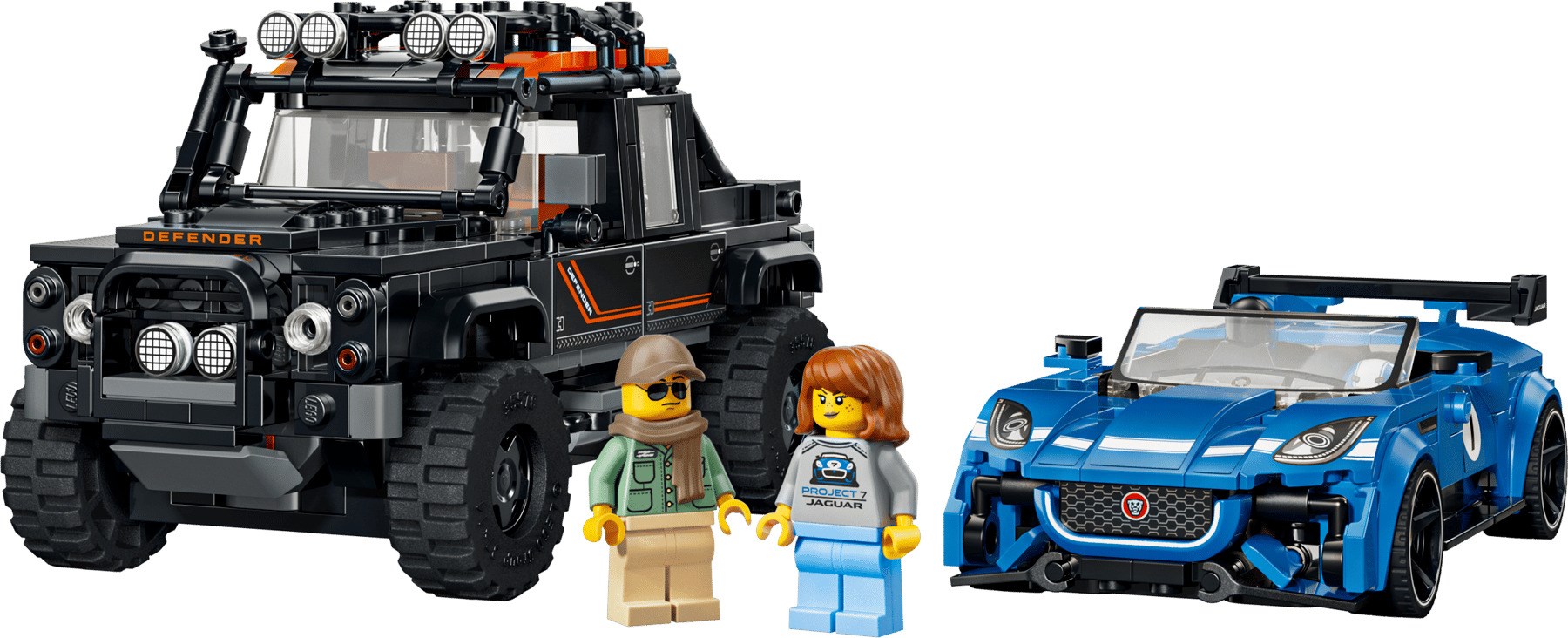 фото Авто-конструктор LEGO Speed Champions Jaguar Project 7 and Land Rover Defender (77264) 2