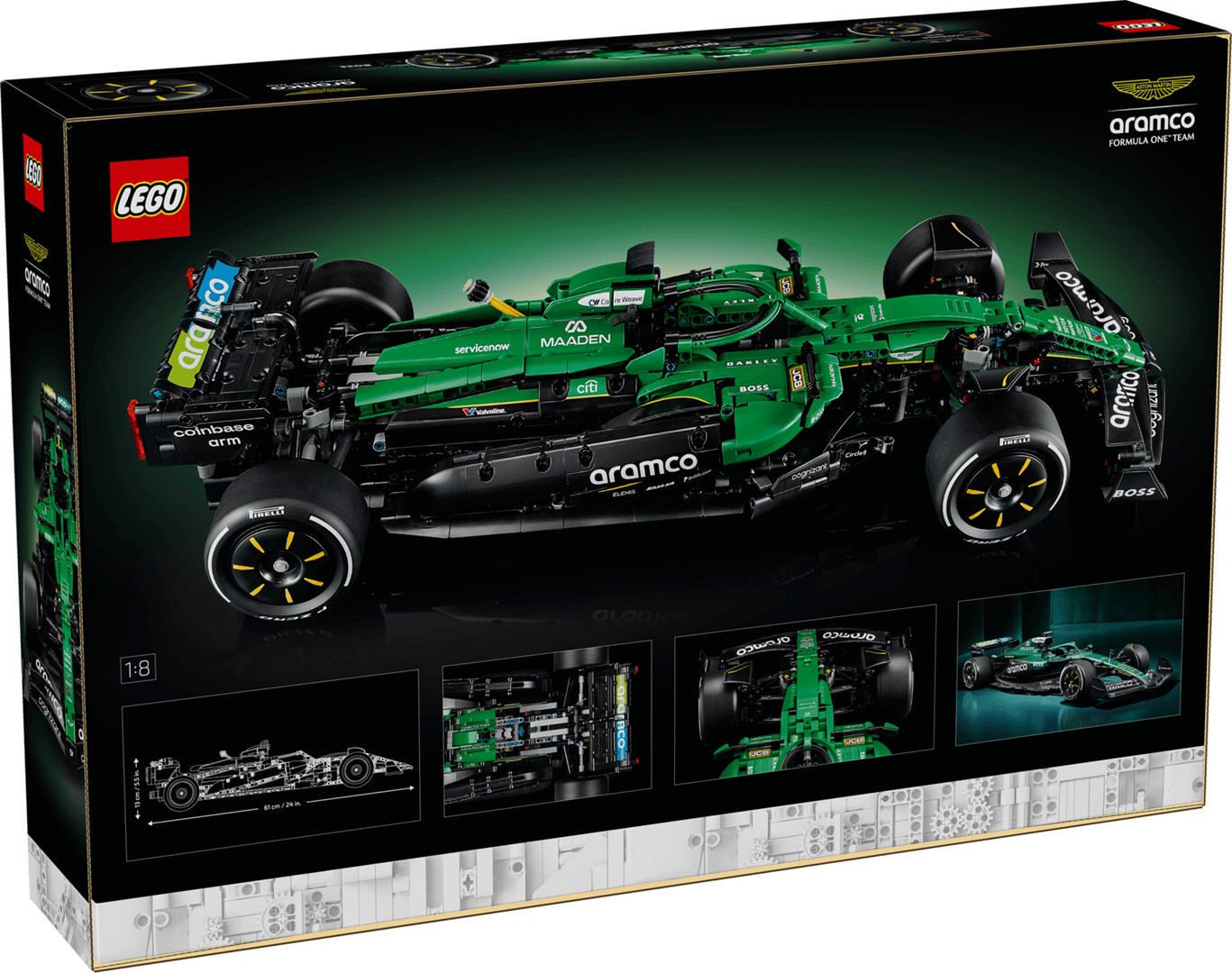 фото Блоковий конструктор LEGO Technic Aston Martin Aramco AMR25 F1 Car (42240) 1