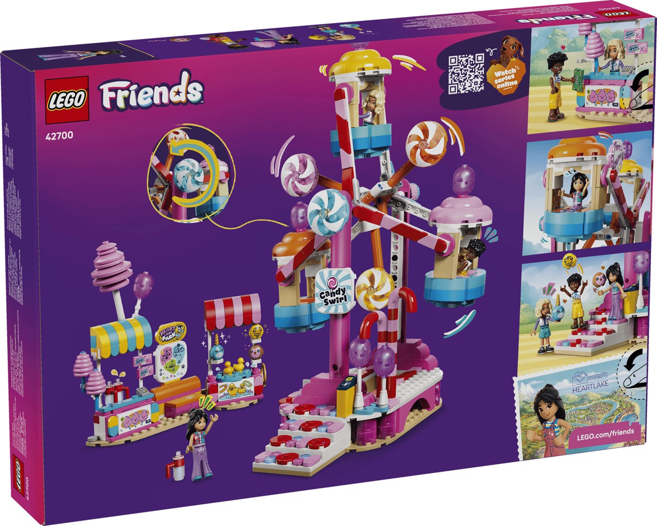фото Блоковий конструктор LEGO Friends Колесо огляду з цукерками та капкейками (42700) 1