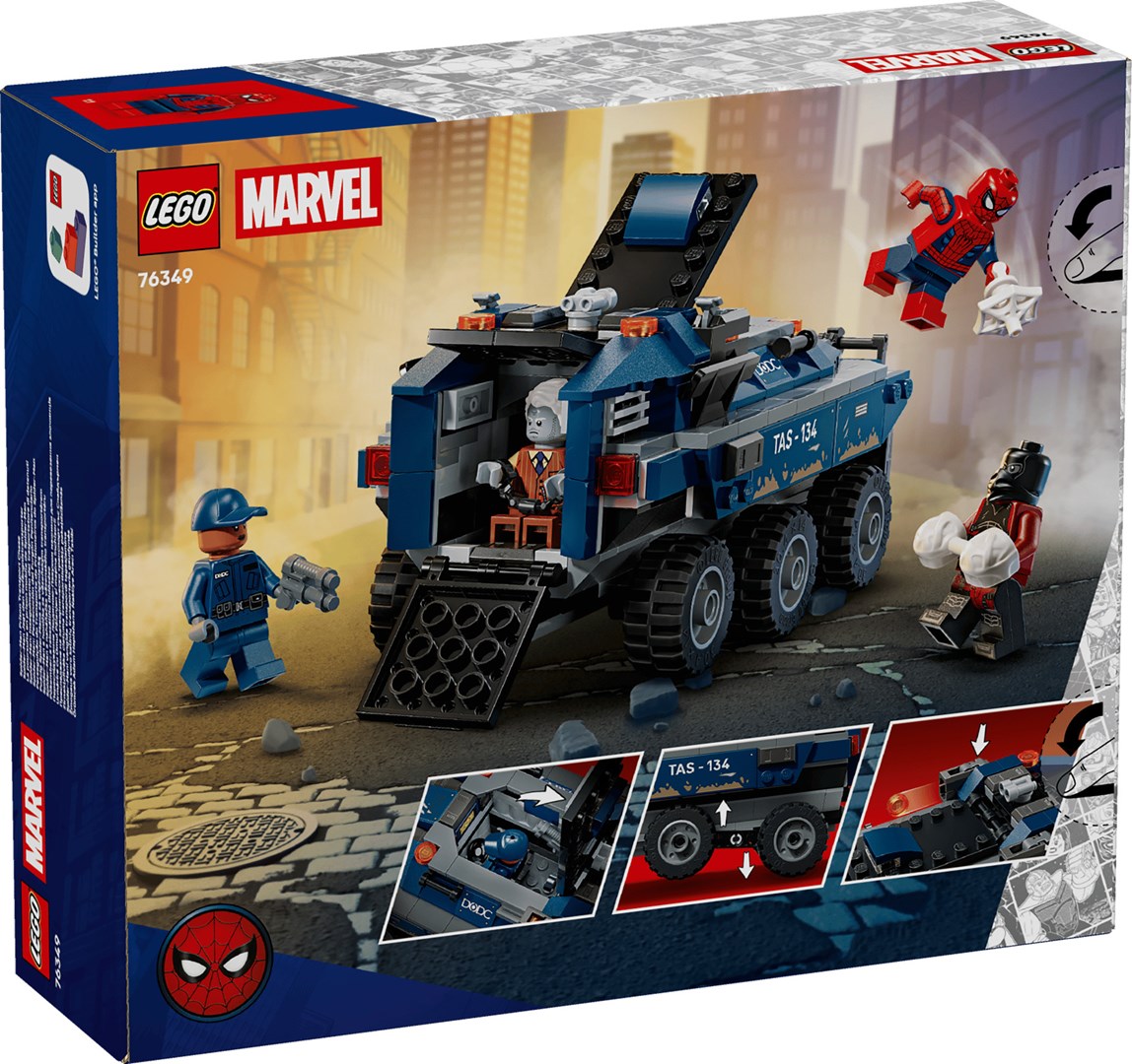 фото Блоковий конструктор LEGO Super Heroes Переслідування Людиною-Павуком машини для перевезення злочинців (76349) 1