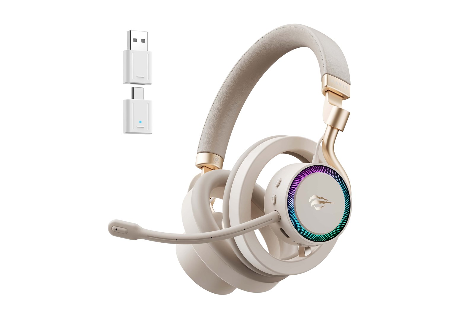 фото Навушники з мікрофоном Havit Fuxi-H8 Gold 3