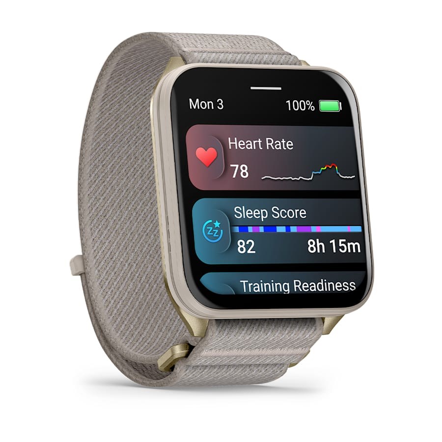 фото Смарт-годинник Garmin Venu X1 Soft Gold Titanium and French Grey Nylon (010-02980-33/08/09) 2
