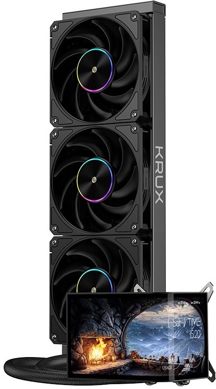 фото Водяне охолодження Krux HydroArc 360 Black (KRXE010) 1