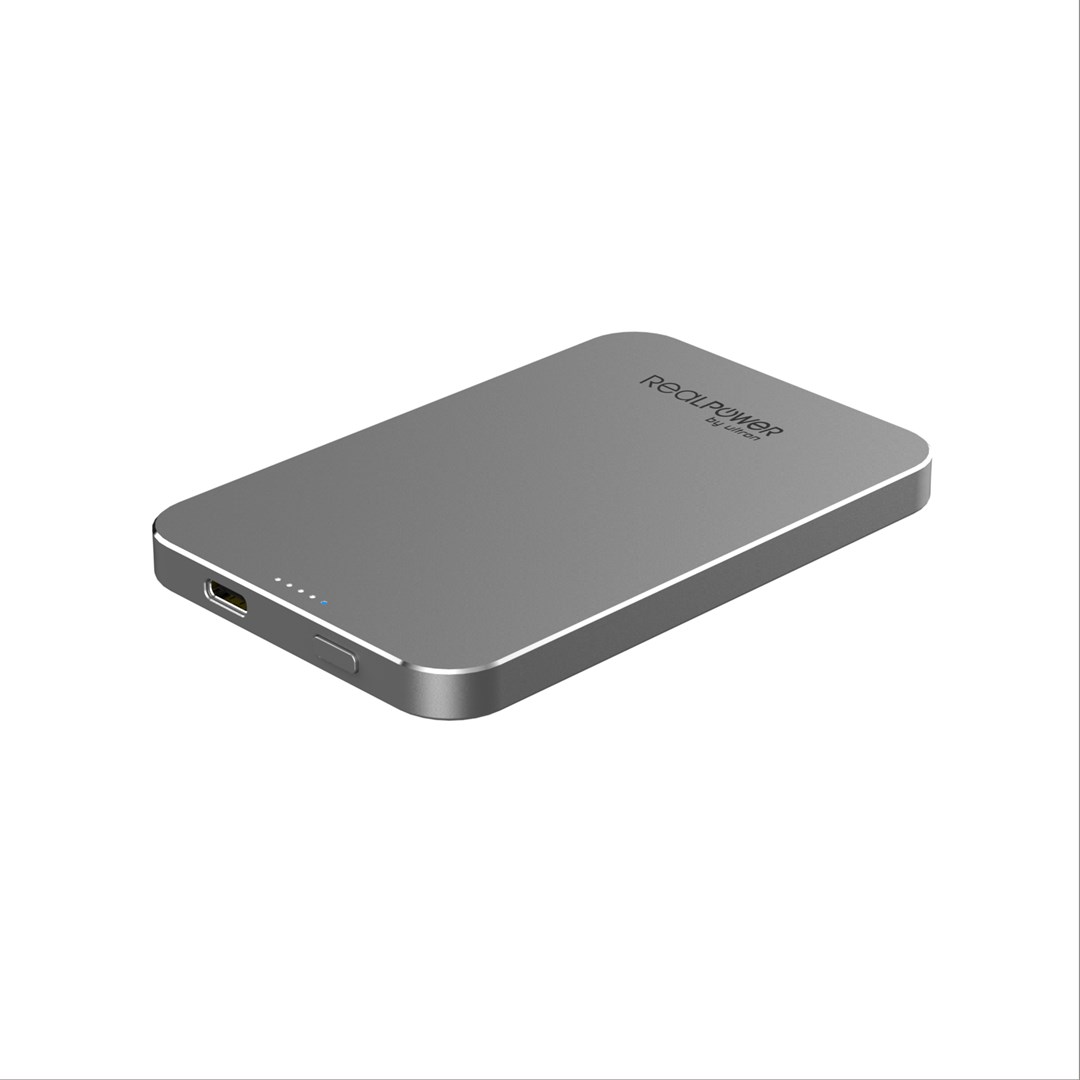 фото Зовнішній акумулятор (павербанк) Realpower PB-5000 MAG 5000mAh Grey 1
